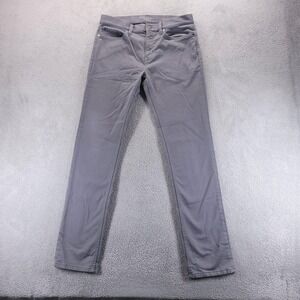 Banana Republic Jeans Mens 32x34 Gray Traveler Slim Fit Tapered Stretch Denim